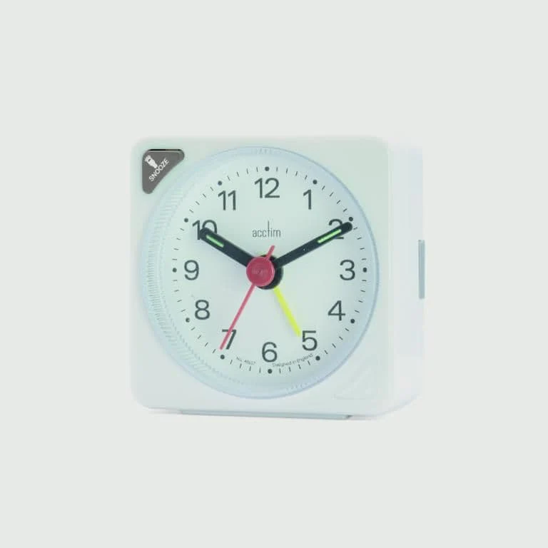 Acctim Ingot Crescendo Alarm Clock - White