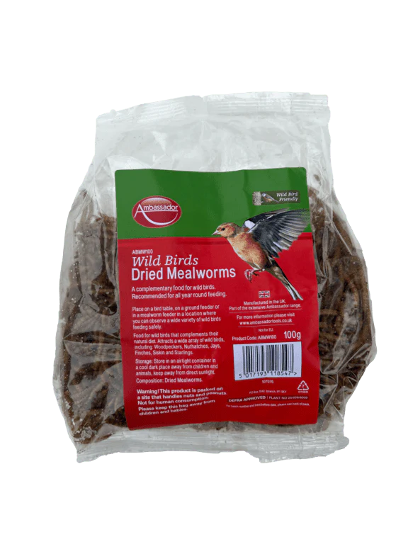 Ambassador Dried Mealworms - 100g