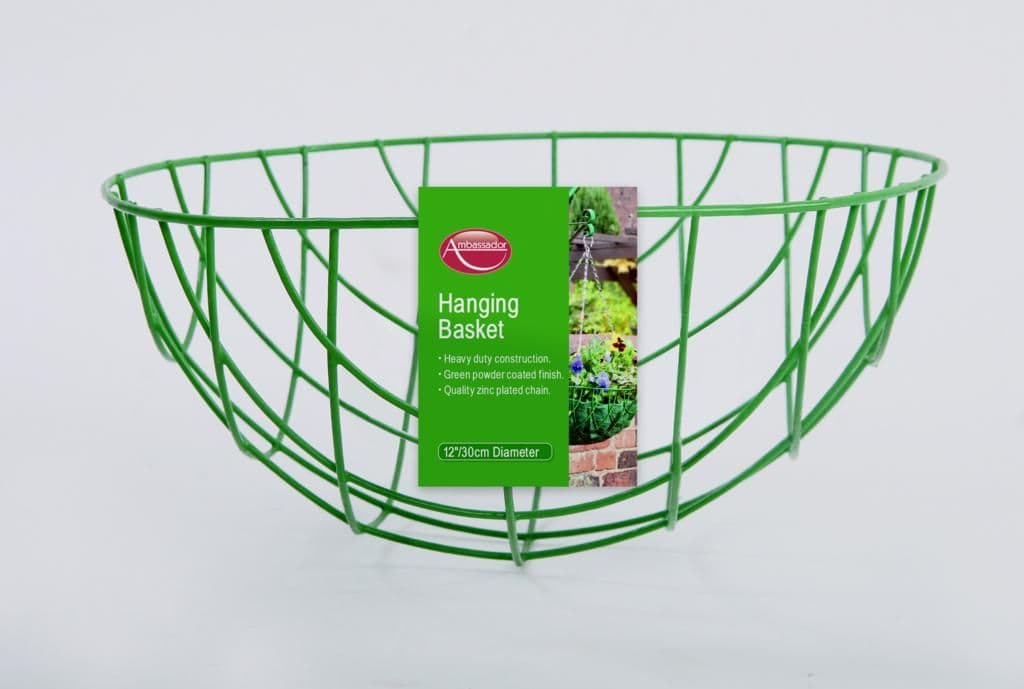 Ambassador Hanging Basket - 35cm/14" Green
