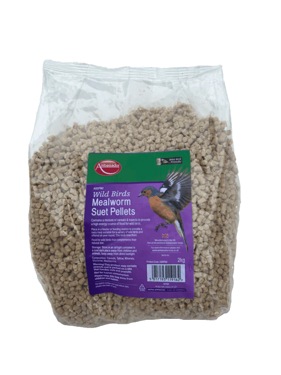 Ambassador Mealworm Suet Pellets - 2kg