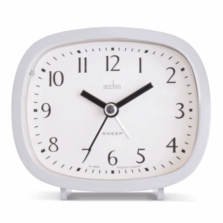 Anglo Continental Hilda Alarm Clock - White