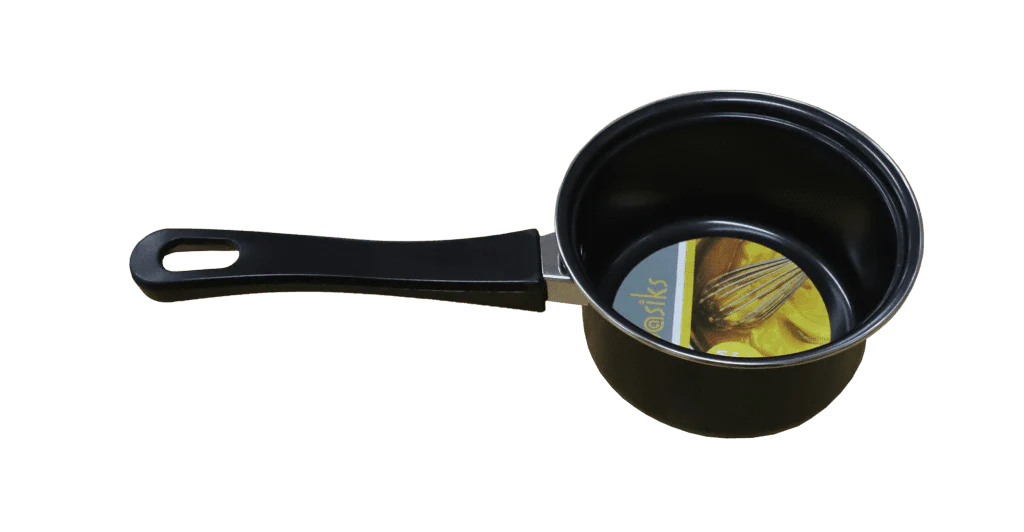 Basiks Carbon Steel Milk Pan - 14cm
