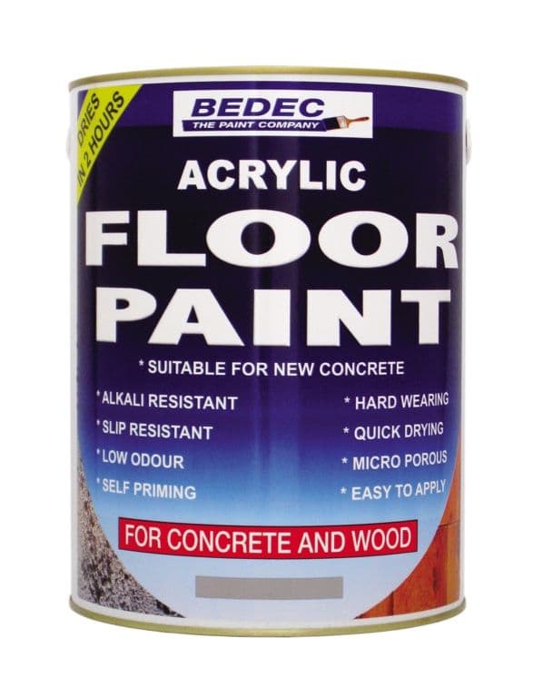 Bedec Acrylic Floor Paint 5L - Black