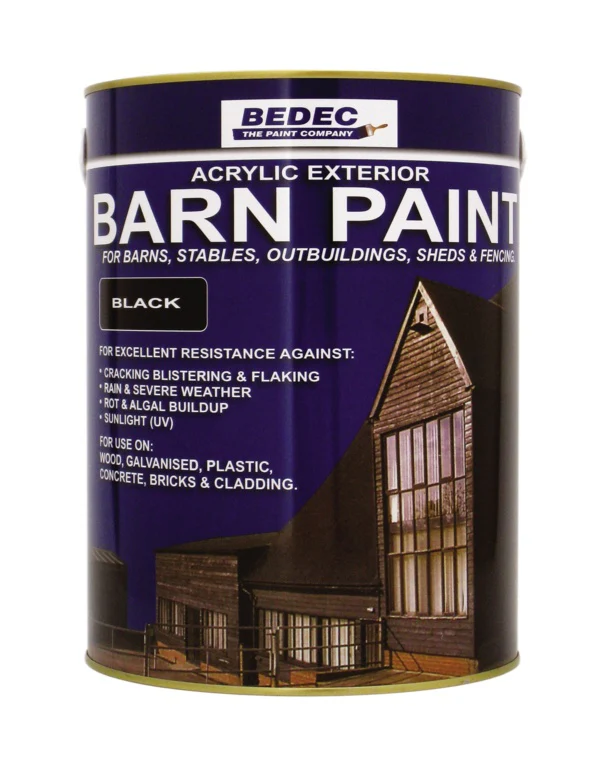 Bedec Satin Barn Paint 5L - White
