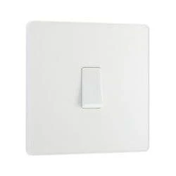 BG 20a 1g 2 Way Plastic Switch - Pearlescent White