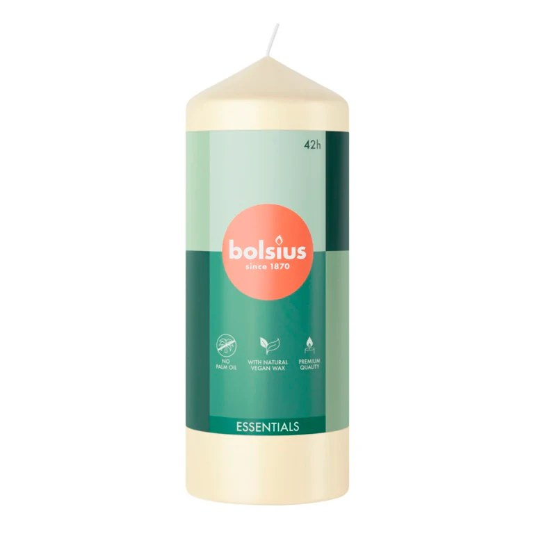 Bolsius Pillar Candle Soft Pearl - 150mm x 58mm