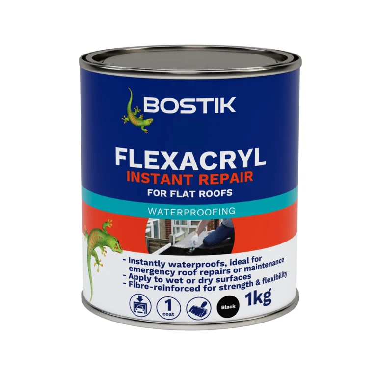 Bostik Flexacryl Instant Waterproof Compound - 1kg Black