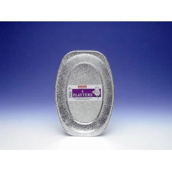 Caroline Silver Foil Serving Platter - 35cm