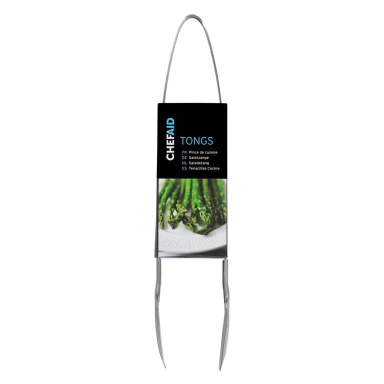 Chef Aid Stainless Steel Food Tongs - 23cm