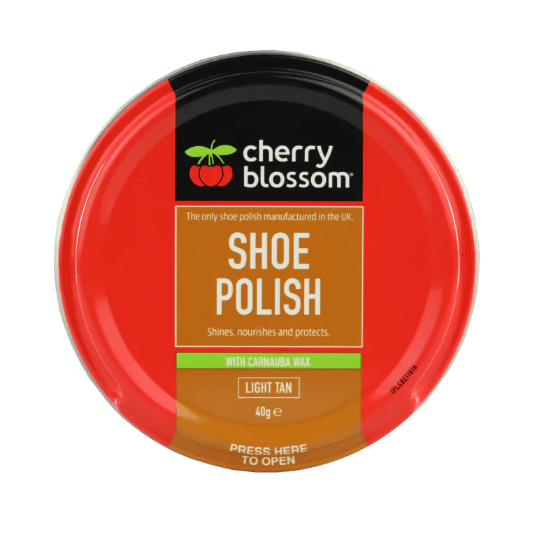 Cherry Blossom Shoe Polish Light Tan - 40g
