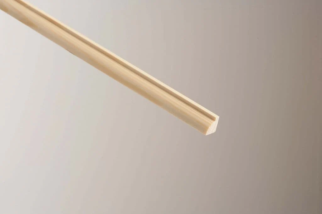 Cheshire Mouldings Glass Bead Pine - 12 x 15mm x 2.4m