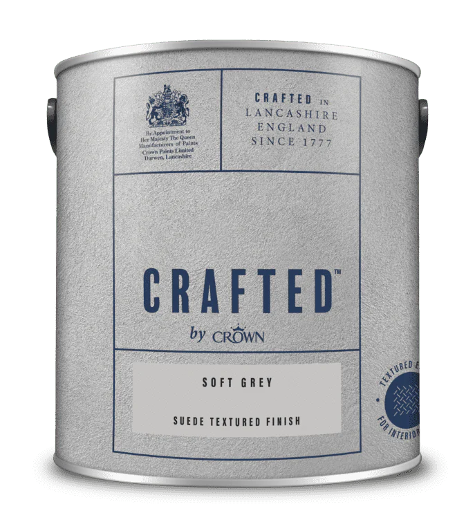 Crown Crafted Suede Textured 2.5L - Soft Grey
