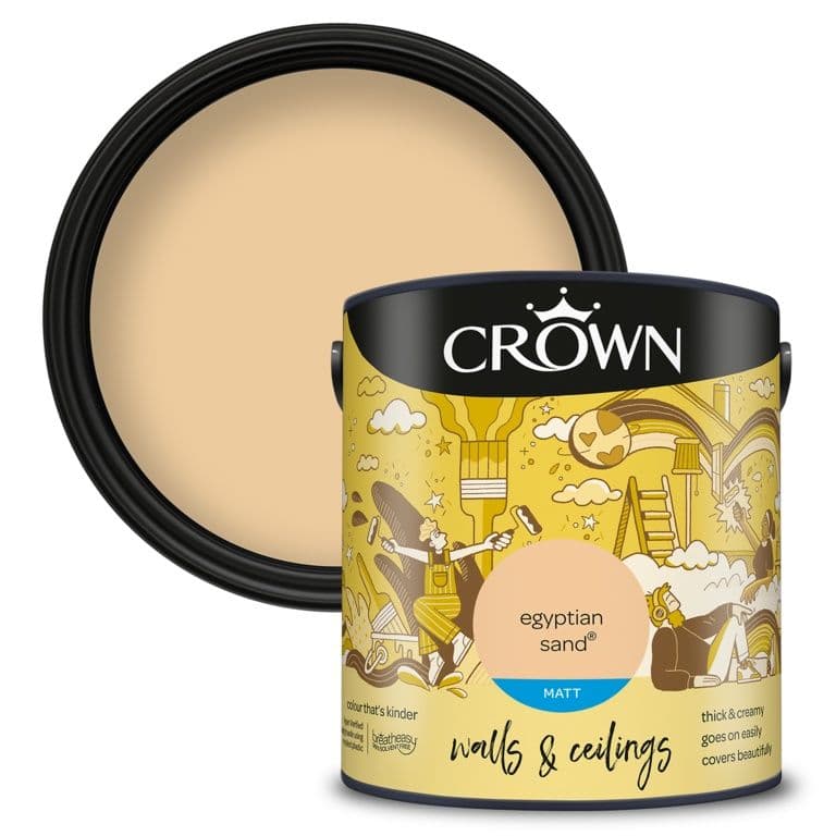 Crown Walls & Ceilings Matt  2.5L - Egyptian Sand