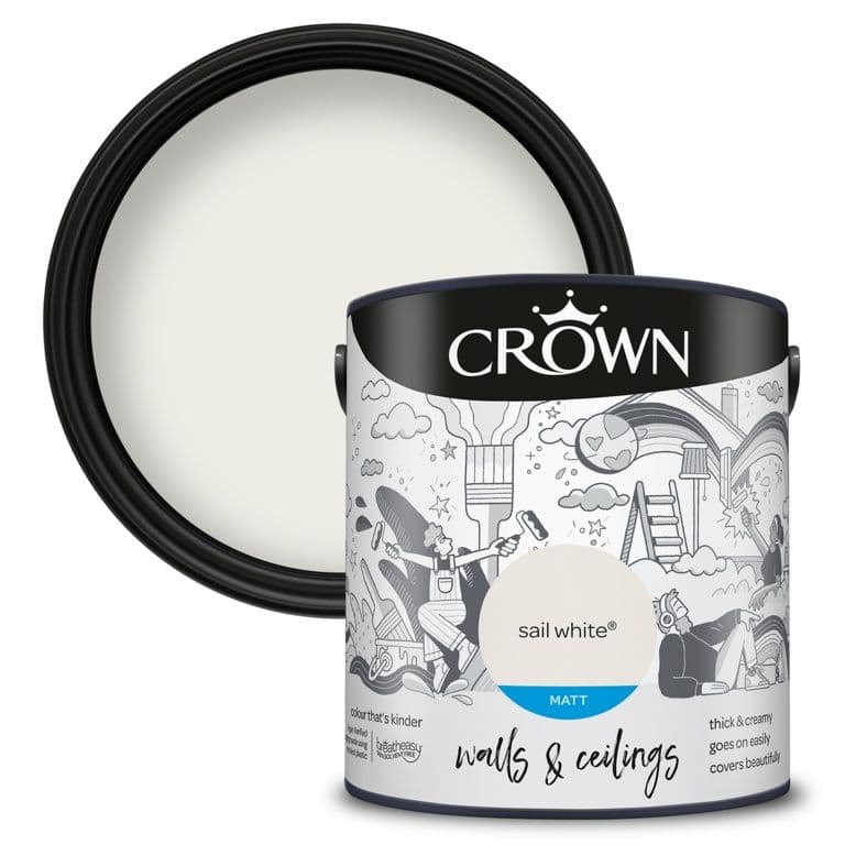 Crown Walls & Ceilings Matt 2.5L - Sail White