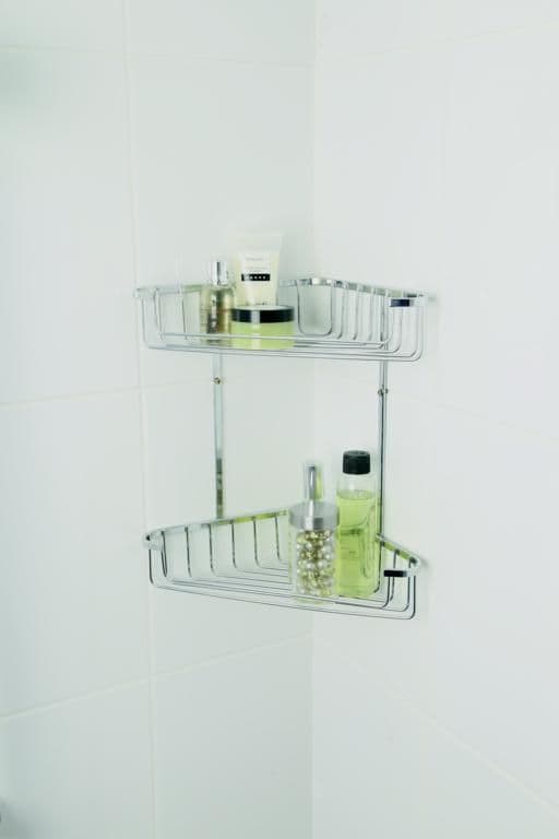 Croydex 2 Tier Corner Basket - Large