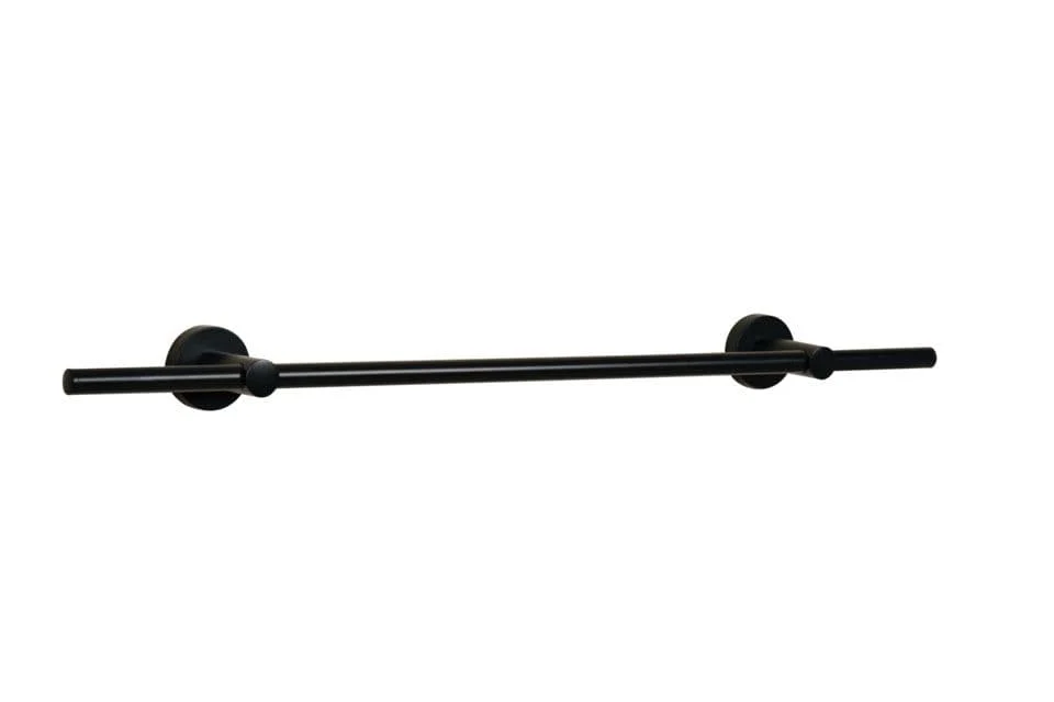 Croydex Flexi Fix Matt Black Epsom Towel - Rail