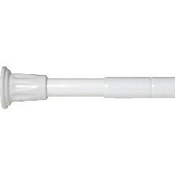 Croydex Shower Curtain Telescopic Rod - 8" 6' White