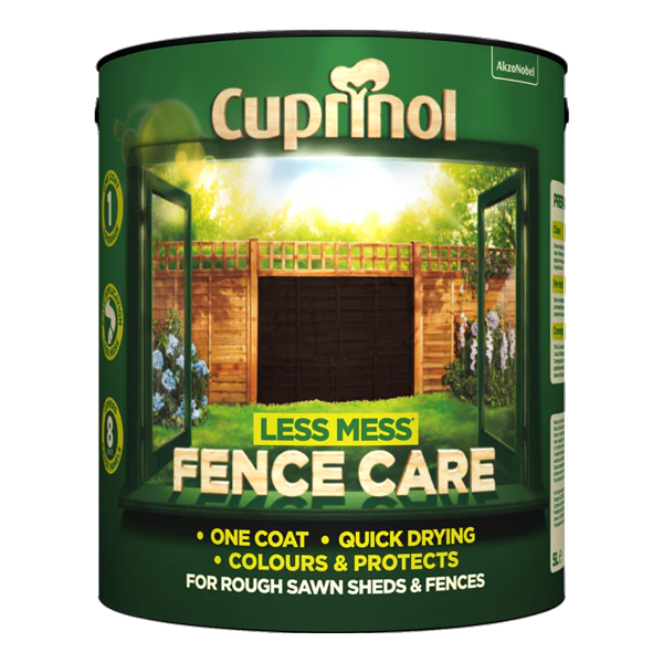 Cuprinol Less Mess Fence Care 6L - Rustic Brown