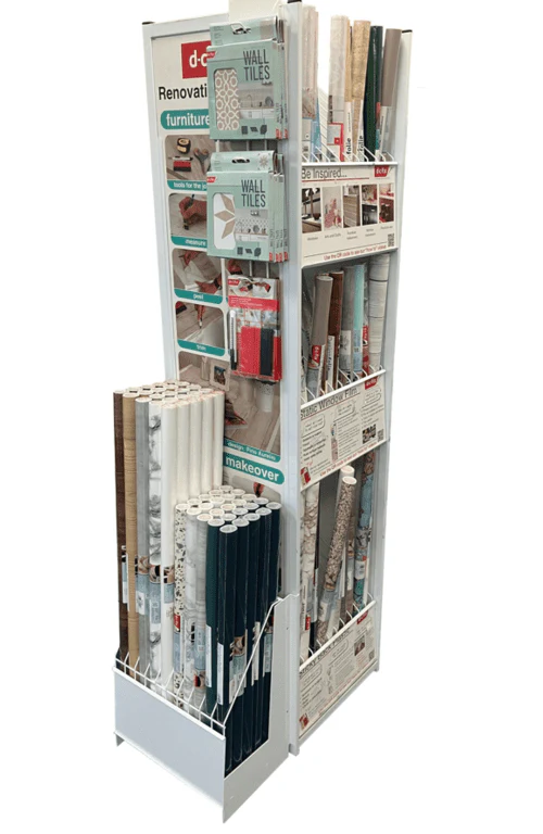 d-c-fix® Self Adhesive Films Short Rolls Stand - 280 Rolls