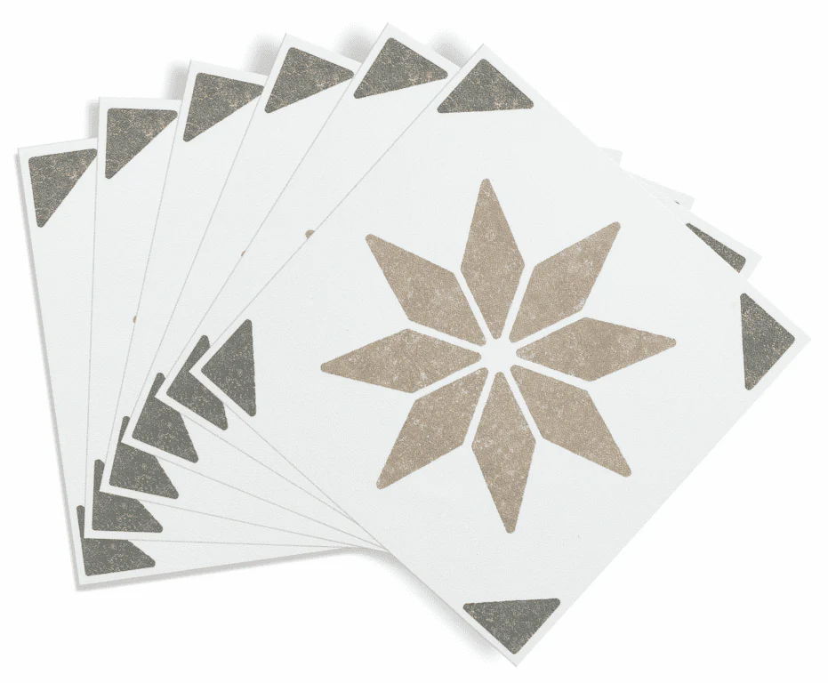 d-c-fix® Self Adhesive Wall Tile Alia Olive - 15cm x 15cm / Pack Of 6