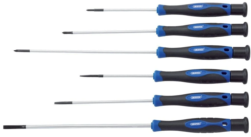 Draper Extra Long Precision Screwdriver Set - 6 Piece