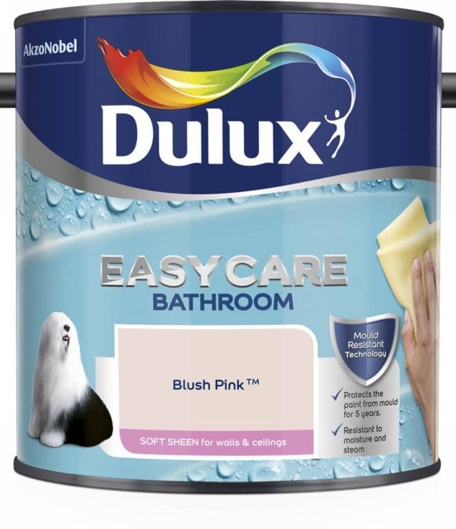 Dulux Easycare Bathroom Soft Sheen 2.5L - Blush Pink