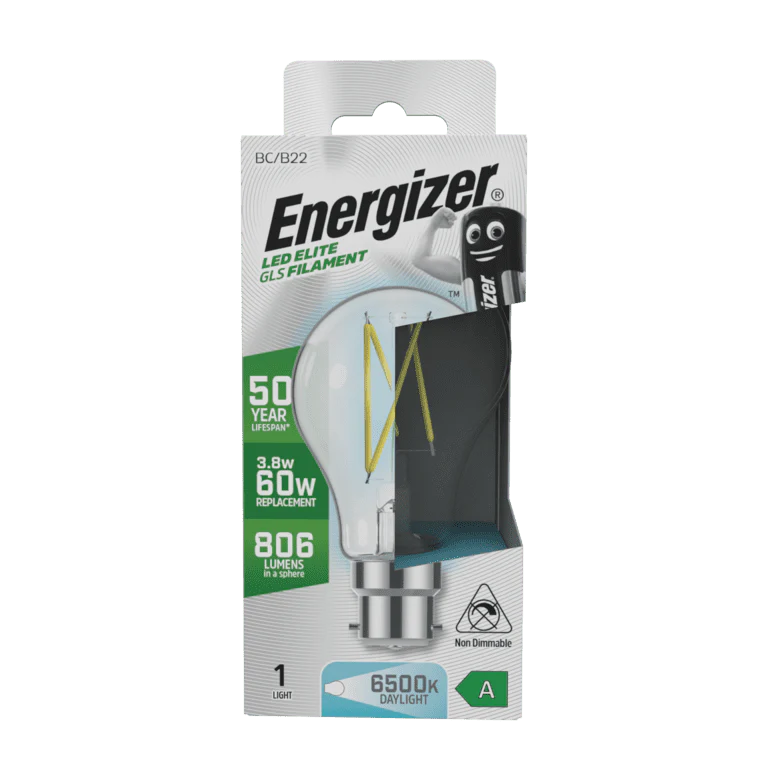 Energizer B22 A Rated GLS 6500k 3.8w