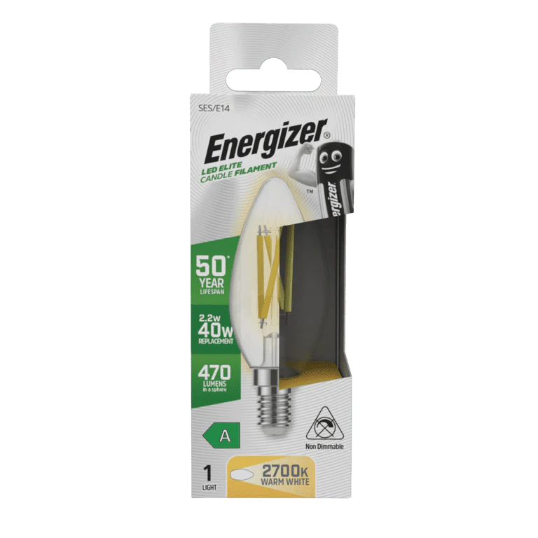 Energizer E14 A Rated Candle 2700k - 2.2w