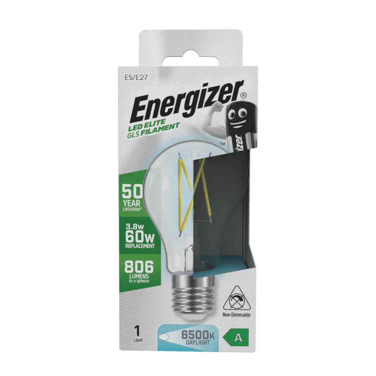 Energizer E27 A Rated GLS 6500k 3.8w