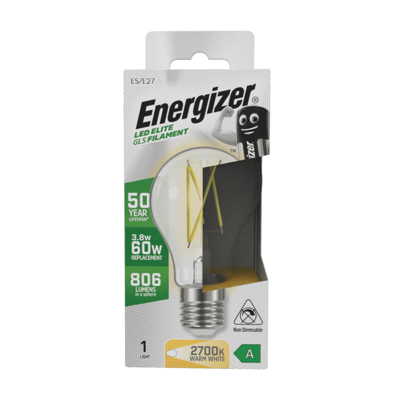 Energizer E27 A Rated GSL 3.8w - 2700k
