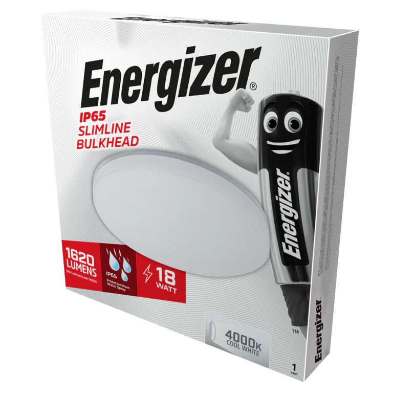 Energizer IP54 Slimline Bulkhead Cool White - 18w