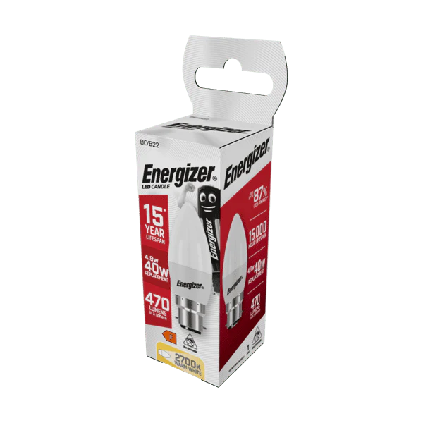Energizer LED Candle BC B22 6500k Daylight - 4.9w