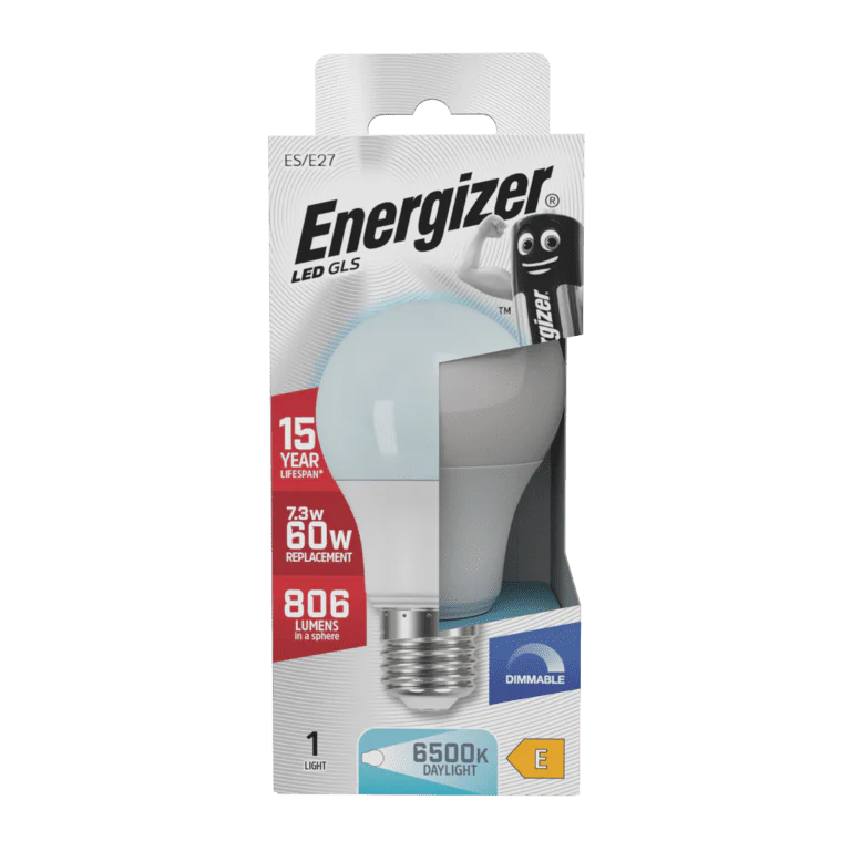 Energizer LED GLS E27 Daylight Dimmable 7.3w - 806lm