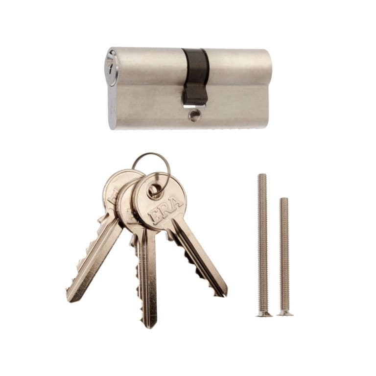 Era Euro Double 6 Pin Cylinder - 50/50 Satin Clam