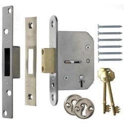 Era Viscount Mortice Deadlock - Satin 63mm