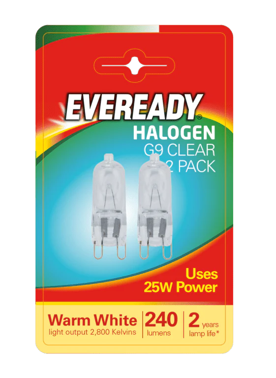 Eveready G9 Capsule Clear BL2 25W