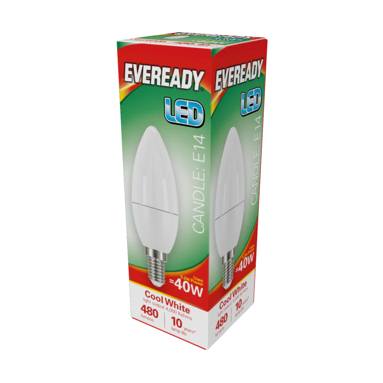 Eveready LED Candle - 40W 480lm E14
