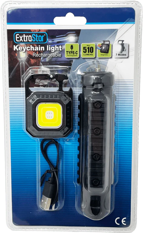 Extrastar LED Rechargeable Keychain With Light - 12w