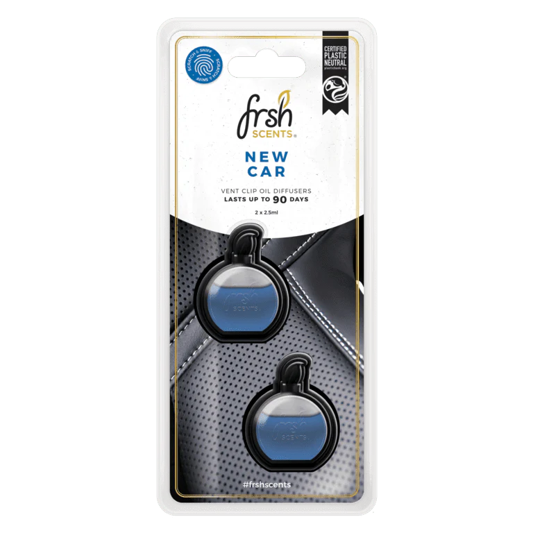 Fresh Scents Mini Diffusers Scented Oil 3ml Twin Pack - New Car