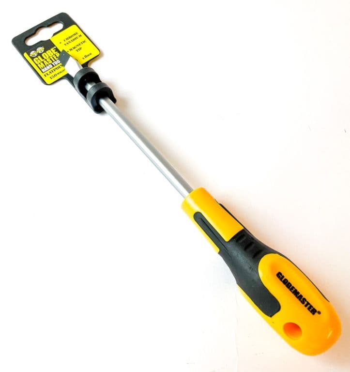 Globemaster Flatpoint Prof Screwdriver - 150x8mm(6")