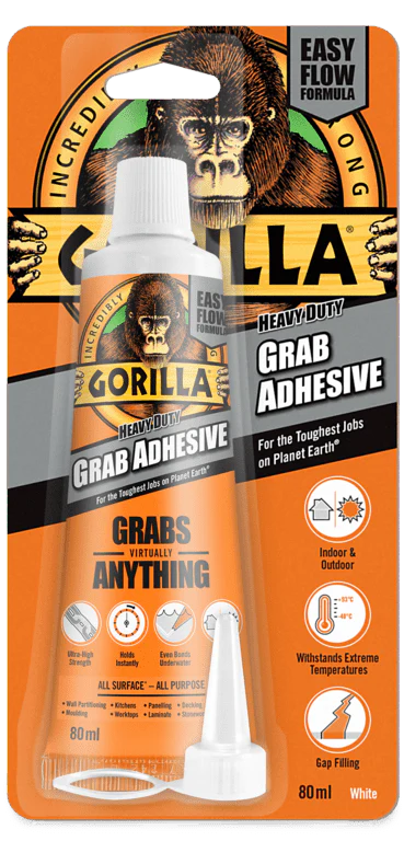 Gorilla Grab Adhesive - 80ml White