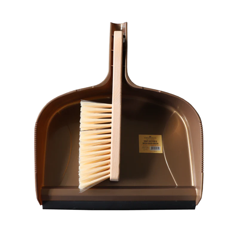 Groundsman Giant Dustpan & Beech Wood Brush - 12"
