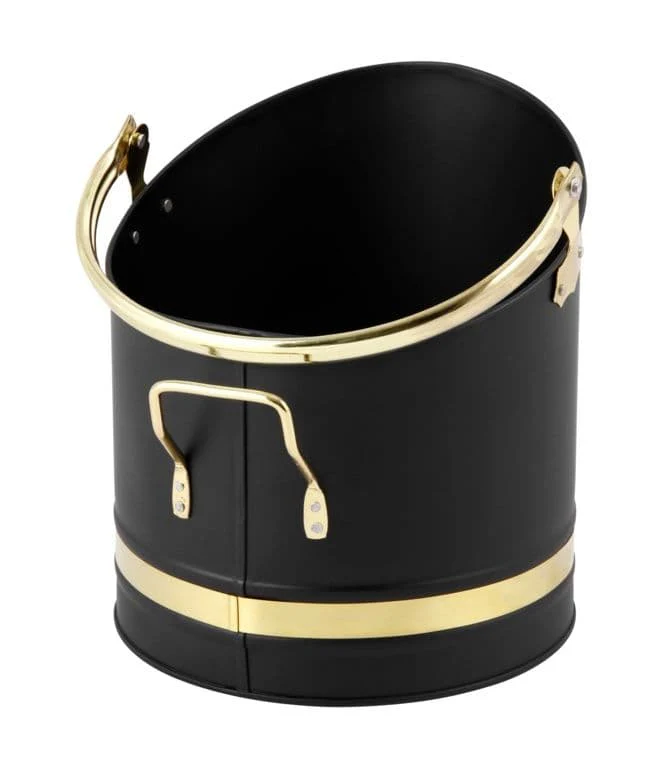 Hearth & Home Metal Coal Hod - Matt Black