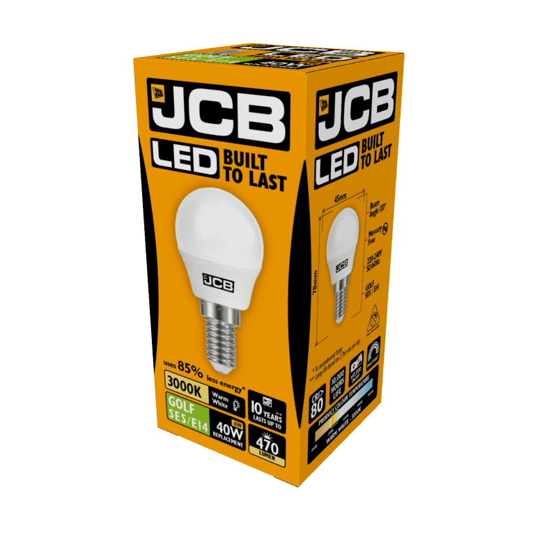 JCB LED Golf 470lm Opal 6w - SES Cap E14 2700k