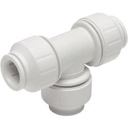 JG Speedfit Equal Tee Connector - 22mm 5 Pack - White