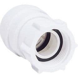 JG Speedfit Female Coupler Tap Connector - White - 22mm x 3/4 bsp