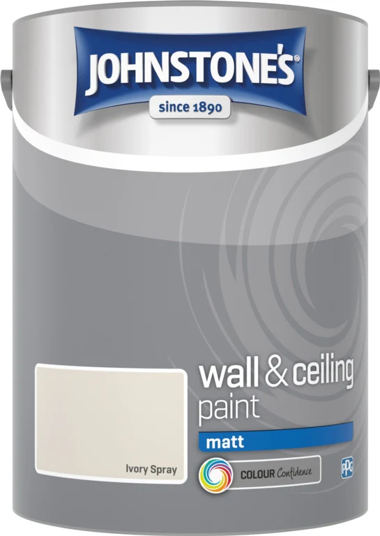 Johnstone's Wall & Ceiling Matt 5L - Ivory Spray