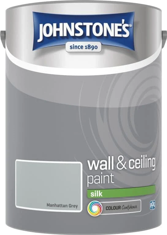Johnstone's Wall & Ceiling Silk 5L - Manhattan Grey