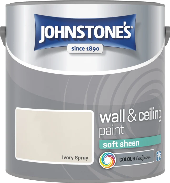 Johnstone's Wall & Ceiling Soft Sheen 2.5L - Ivory Spray