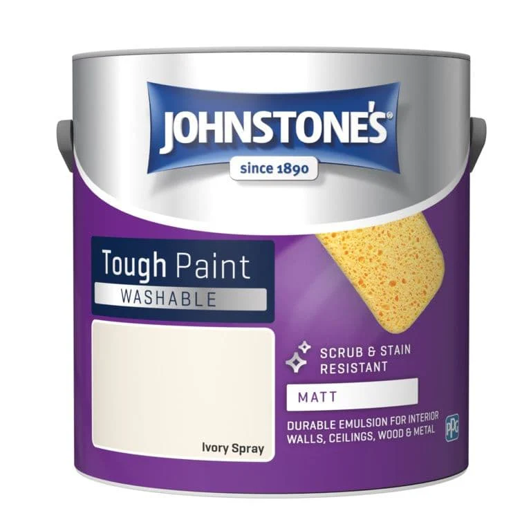 Johnstone's Washable Matt 2.5L - Ivory Spray